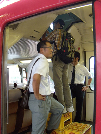 7011F運転席見学