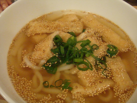 九条ねぎとおあげのおうどん@nana's green tea