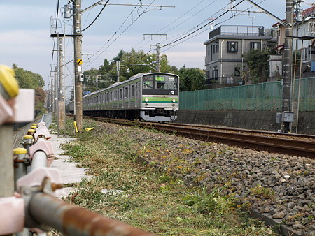 横浜線205系成瀬踏切