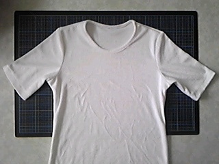 パイル地白Tシャツ