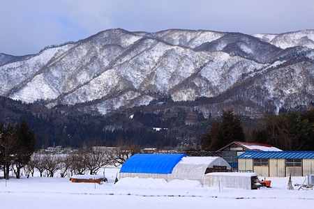 かみさんの実家から雪景色