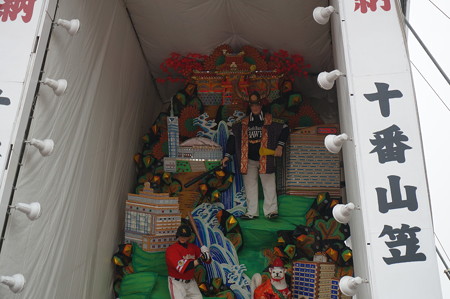 10 2014年 博多祇園山笠 福岡ドーム 飾り山笠 常勝玄界鷹 (1)
