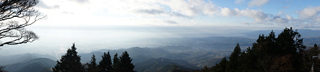 大山山頂からスイングパノラマ(南側)